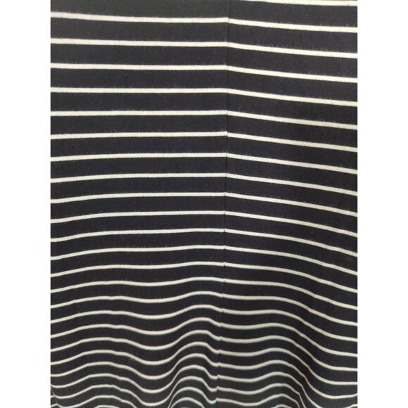Ann Taylor Black & White Striped Bell Sleeve Mini Dress - Size 2 - Stretch Knit - Picture 6 of 9